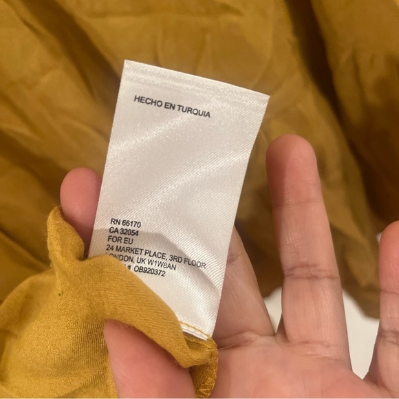 Anthropologie Golden Yellow Tunic Top - Picture 8 of 9